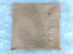 Luxury Red Raw Silk Cushion Cover with Embroidered Flower Patch